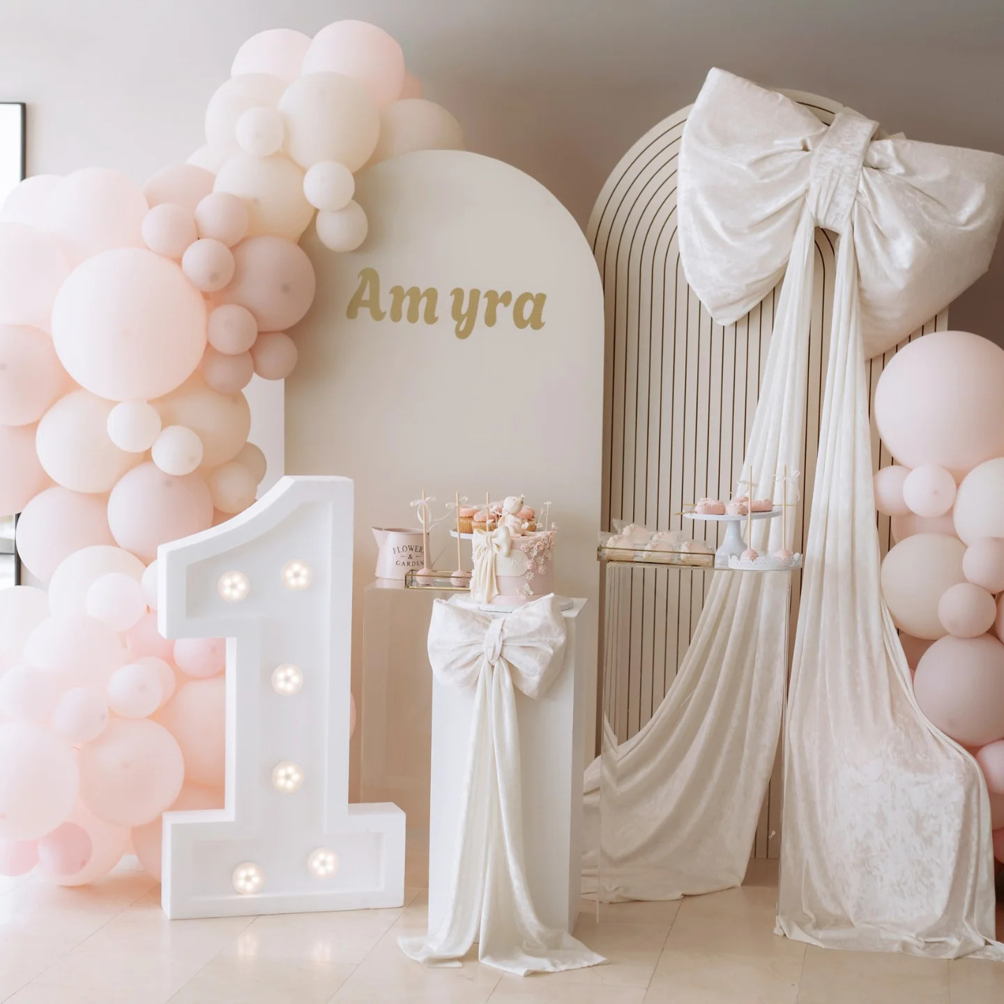 Decoración de cumpleaños con globos