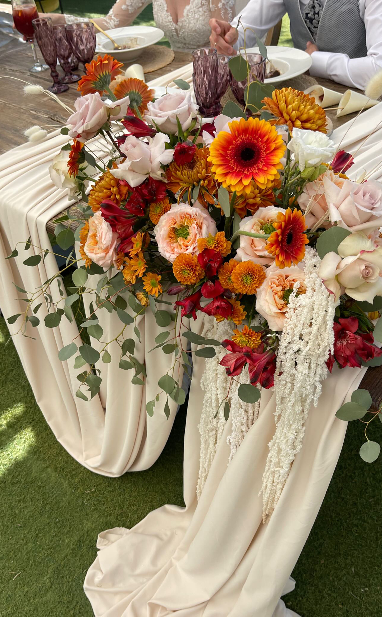 Mesa decorada para boda